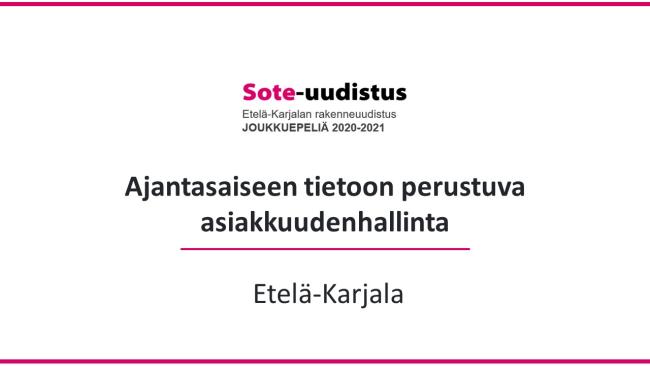 Kansikuva Ajantasaiseen tietoon perustuva asiakkuudenhallinta