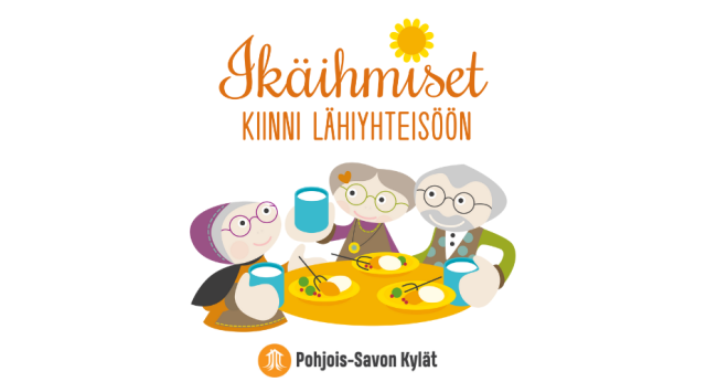 Ikäihmiset kiinni lähiyhteisöön -logo