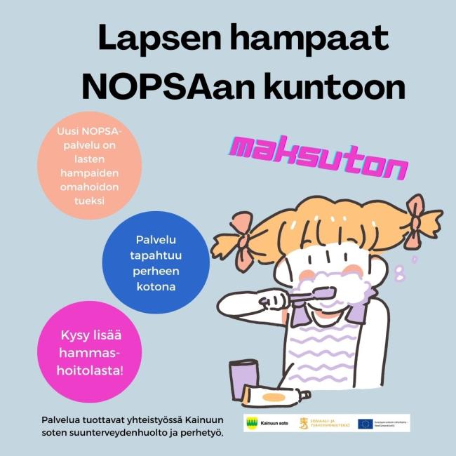 Lapsen hampaat NOPSAan kuntoon