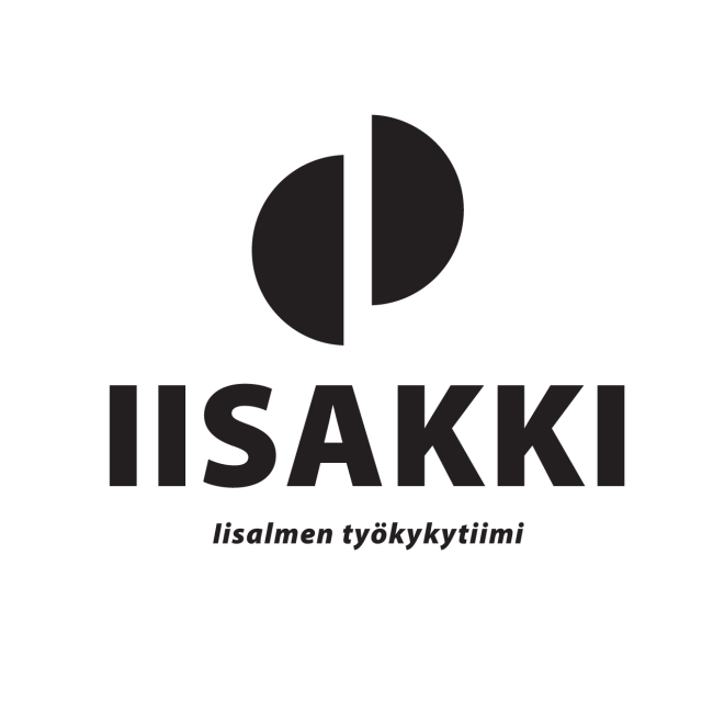 Iisakki logo musta pysty