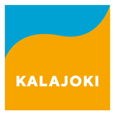 Kalajoen kunnan sini-oranssi logo