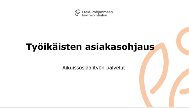 Työikäisten asiakasohjaus