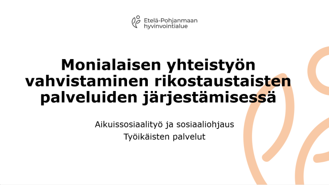 Monialainen yhteistyö Rise ja HVA