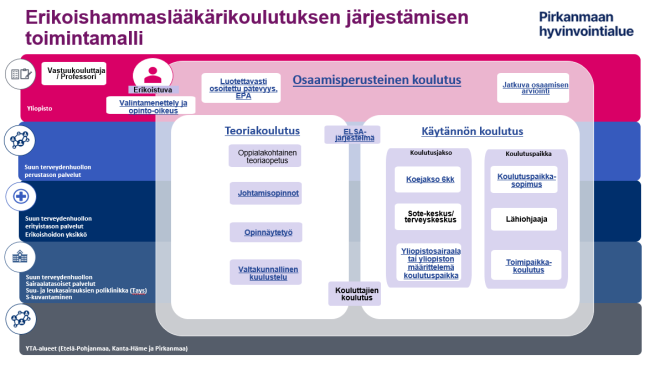 Erikoishammaslääkärikoulutuksen järjestämisen toimintamalli Pirkanmaan hyvinvointialueella