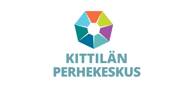 Perhekeskuslogo ja sen alla teksti Kittilän perhekeskus