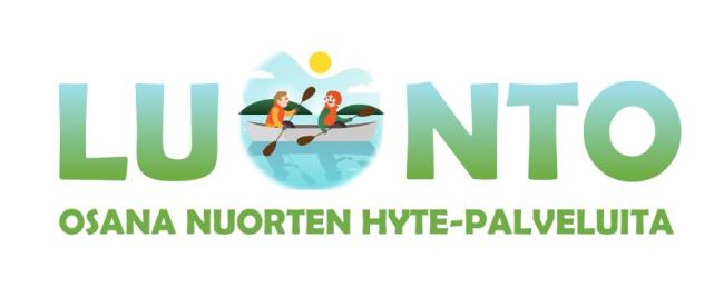 Luonto osana nuorten hyte-palveluita -hankkeen logo