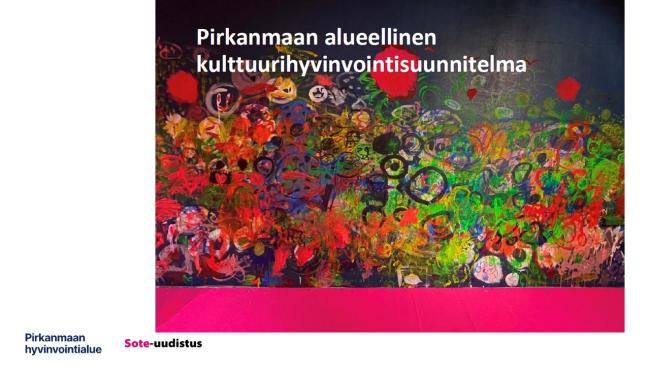 Pirkanmaan alueellinen kulttuurihyvinvointisuunnitelma -asiakirjan kansikuva