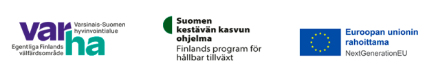 varhan, Kestävän kasvun Varsinais-Suomi ja Euroopan Unionin rahoittama, Next Generation Eu- logot