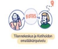 Kuvassa kaksi ihmistä puhelinkeskustelussa keskenään. Toinen heistä on avun kysyjä ja toinen vastaaja. Teksti kuuluu Tilannekeskus ja kotihoidon omalääkärimalli.