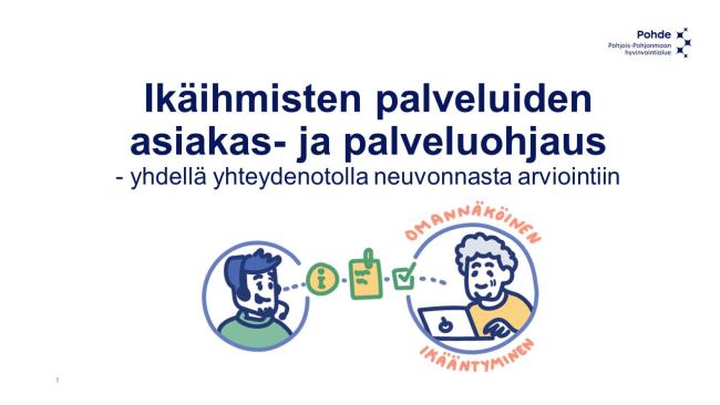 Ikäihmisten asiakas- ja palveluohjaus - omannäköinen ikääntyminen. (Kansikuva)