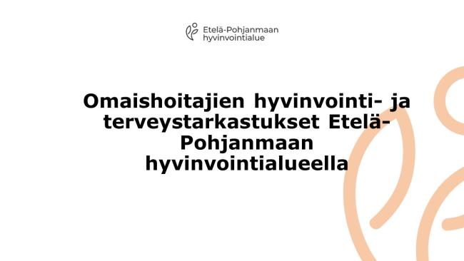 Omaishoitajien hyvinvointi- ja terveystarkastukset