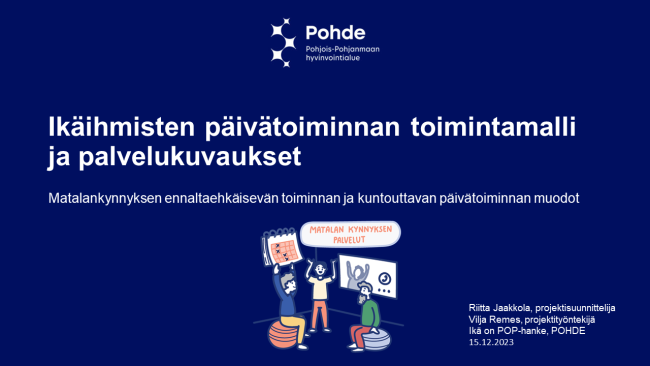 Ikäihmisten päivätoiminnan toimintamalli 