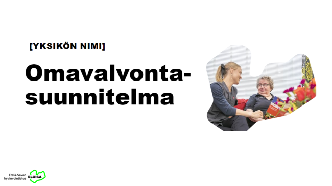 Kotihoidon omavalvontasuunnitelman kansi