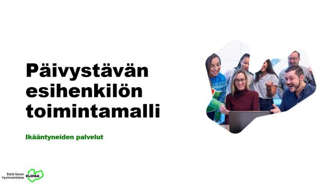 Päivystävän esihenkilön toimintamalli. Työntekijöitä yhdessä kuvassa. 