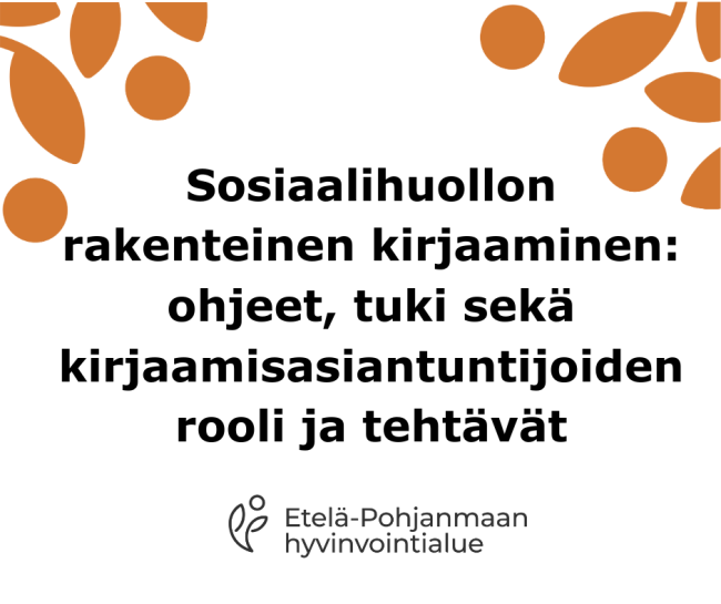 Soshuolto rakenteinen kirjaaminen