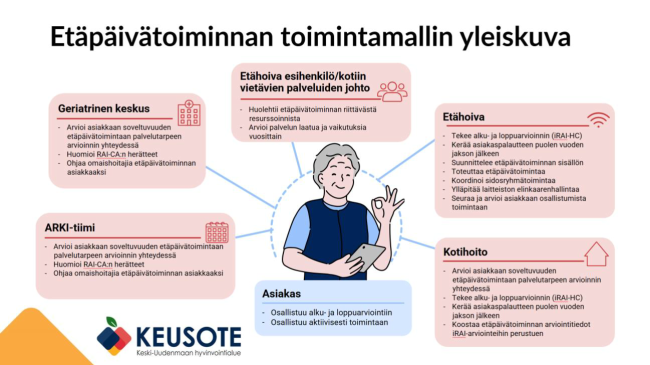 Etäpäivätoiminnan toimintamallin yleiskuva