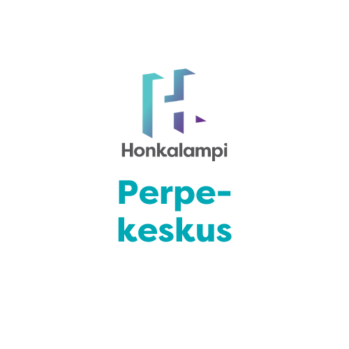 Honkalampi-säätiön Perpe-keskuksen logo turkoosilla värillä. 