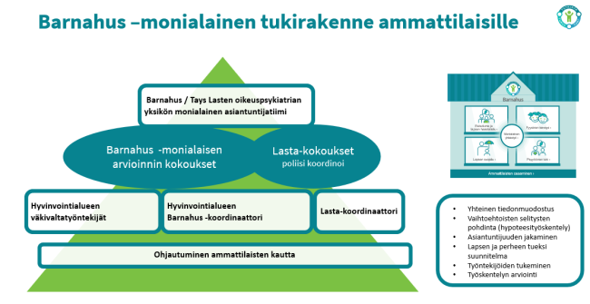 Barnahus -monialainen tukirakenne ammattilaisille