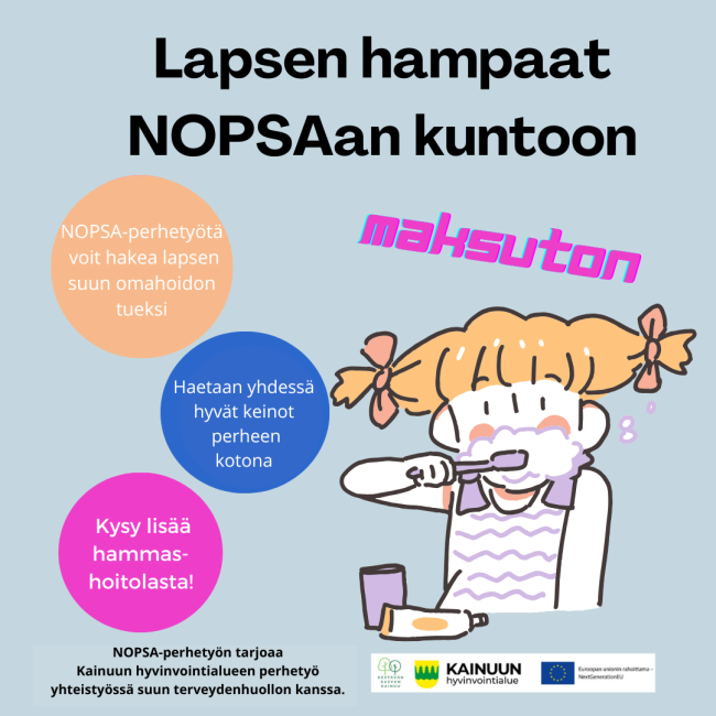 NOPSA-perhetyöhön ohjaaminen suun terveydenhuollosta