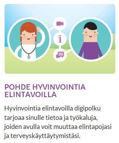 Hyvinvointia elintavoilla digipolku tarjoaa sinulle tietoa ja työkaluja, joiden avulla voit muuttaa elintapojasi ja terveyskäyttäytymistäsi.