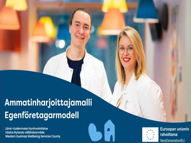 Länsi-Uudenmaan hyvinvointialueen ammatinharjoittajamalli, kansikuva
