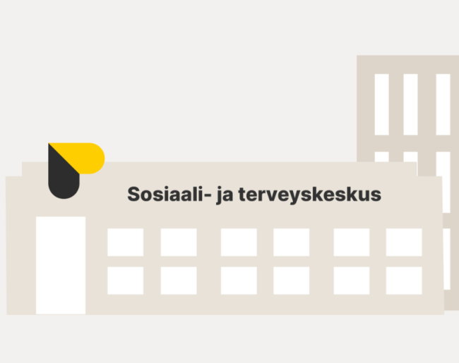 Sosiaali- ja terveyskeskus, kuvituskuva.