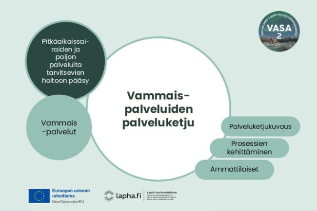 Vammaispalveluketjun kansikuva