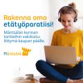 Rakenna oma etätyöparatiisi! -kampanjan mainos