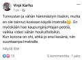 Facebook-keskutelua Imatran kaupunginjohtajan rekrykampanjasta vuodelta 2021.