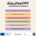 AikuistenVire-etäryhmävalmennuksen mainos teemoineen