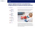 Kuva palveluketjun etusivusta