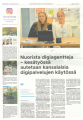 Kuvassa lehtiartikkeli Järviseudun sanomista JuniorDigiagenteista