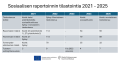 Sosiaalisen raportoinnin tilastointia vuosilta 2021 - 2025