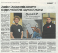Kuvassa Tejukan juttu Juniordigiagenteista 